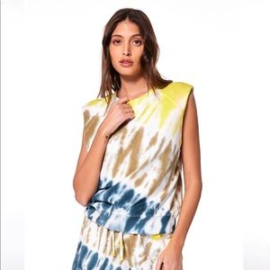 Young Fabulous & Broke tie dye muscle tee